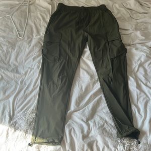 Large YoungLA Olive Cargo Joggers